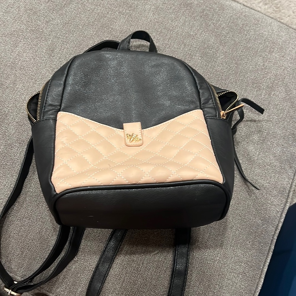 Mini Backpack - Black & Rose Gold